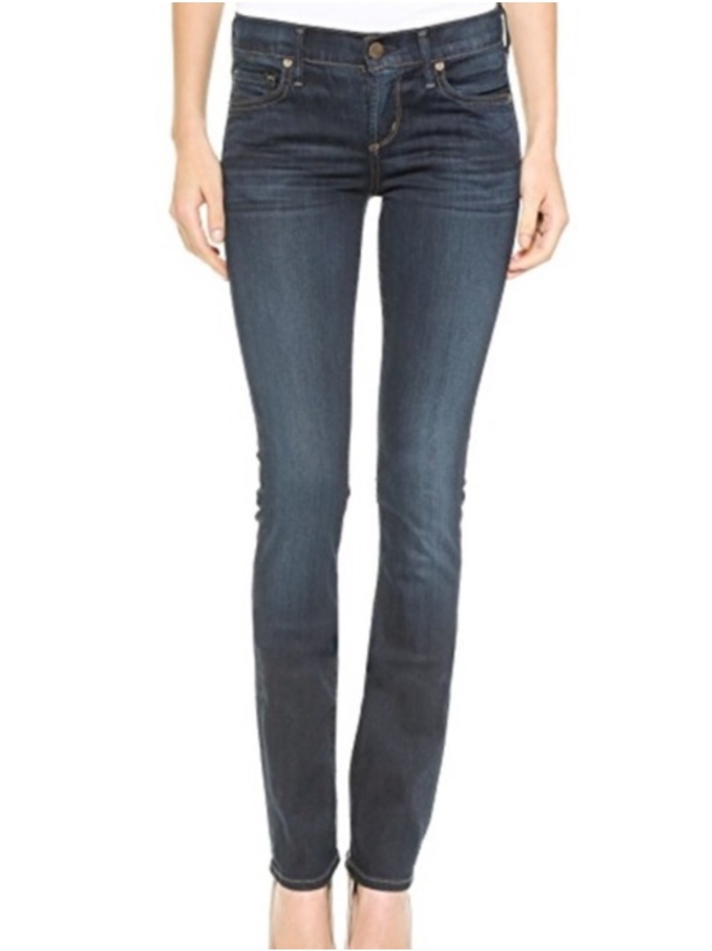Citizens of Humanity COH Ava Low Rise Straight Leg Dark Wash Jeans Size 27